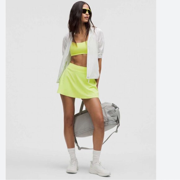 Lululemon SET Lightweight High Rise Tennis Skirt + Wunder Strappy Bra Sour Grape - Picture 2 of 14